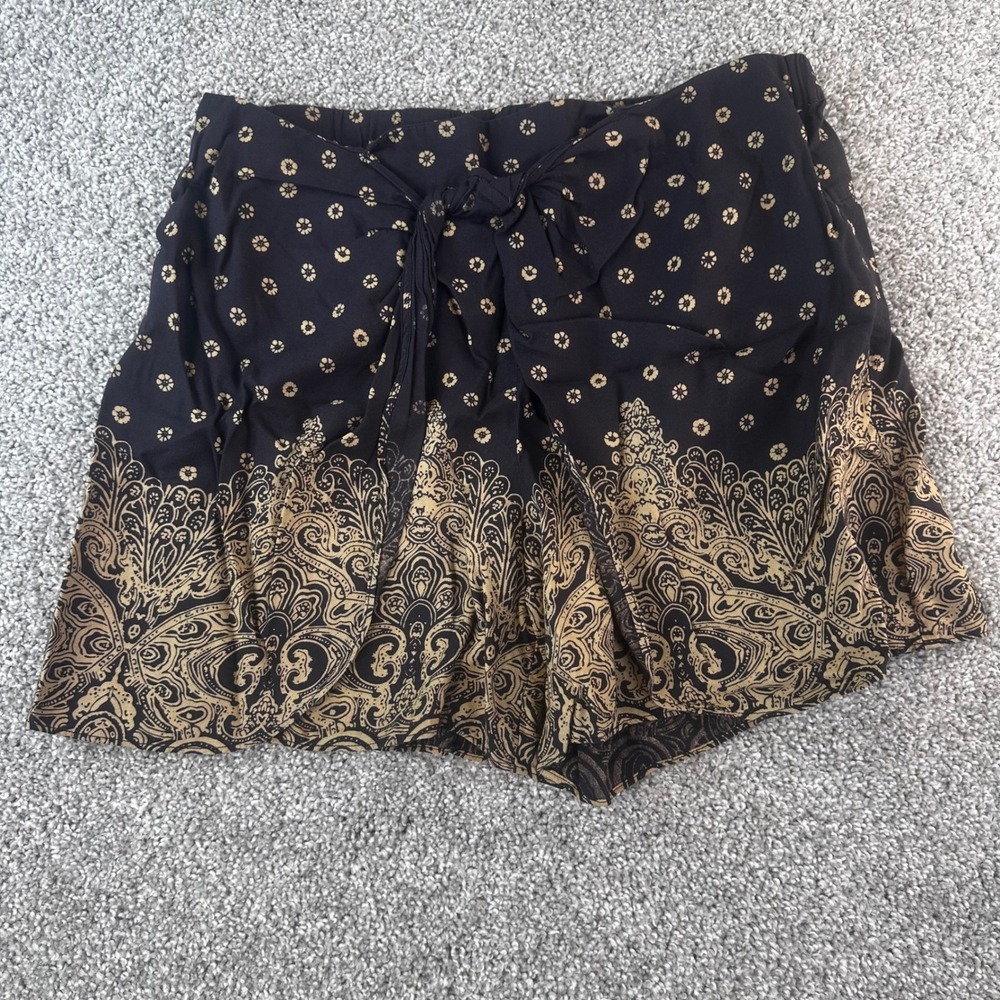 Hei Hei Anthropologie Shorts Womens Medium Linen Lagenlook Summer Luna Twist